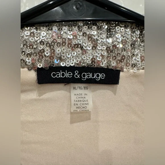 Cable & Gauge Sequin Blazer (XL) - Picture 3 of 6